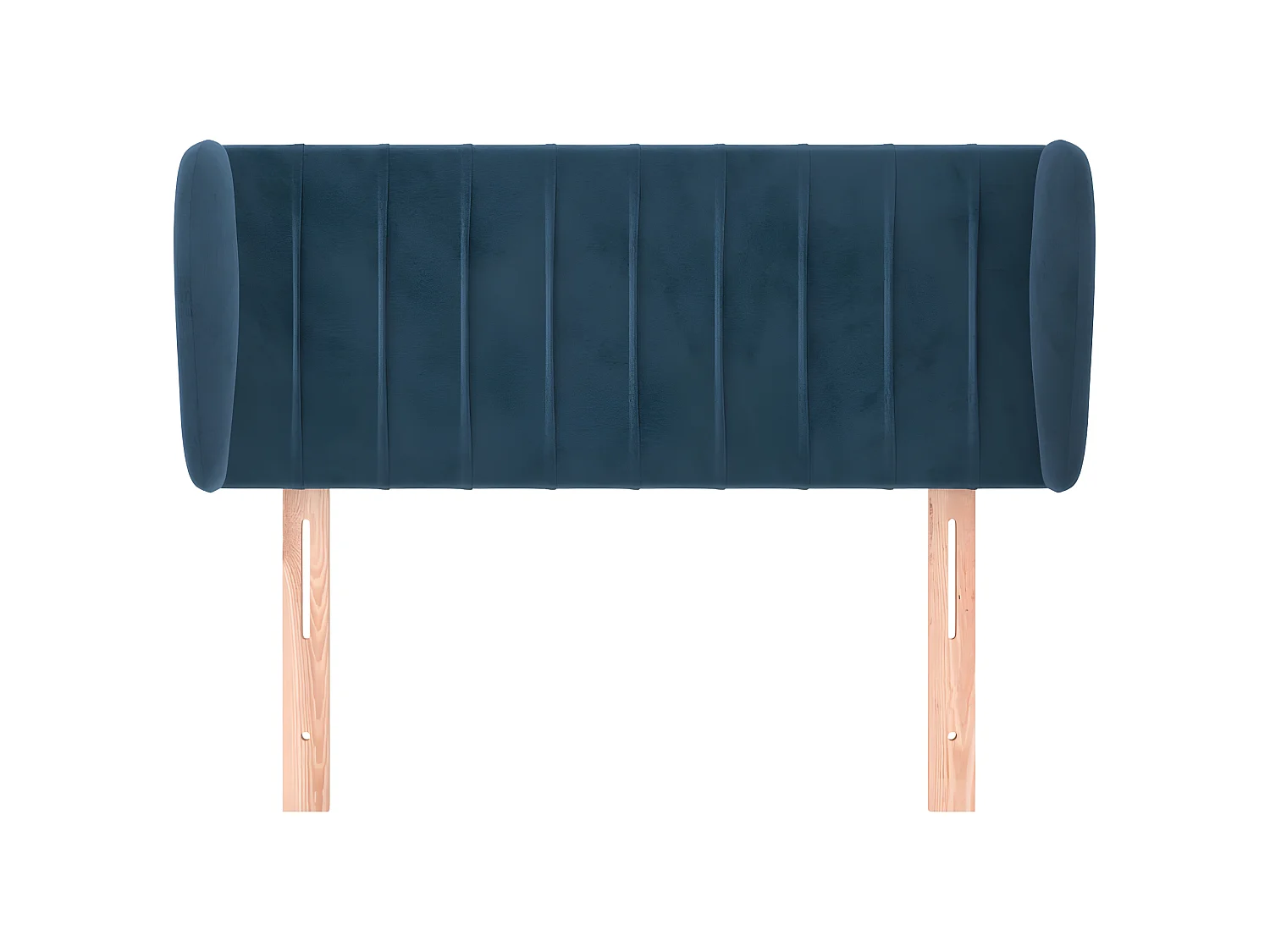 Tête de lit avec oreilles Bleu foncé 103x23x78,88 cm Velours LKC65087 BonneVie Meuble