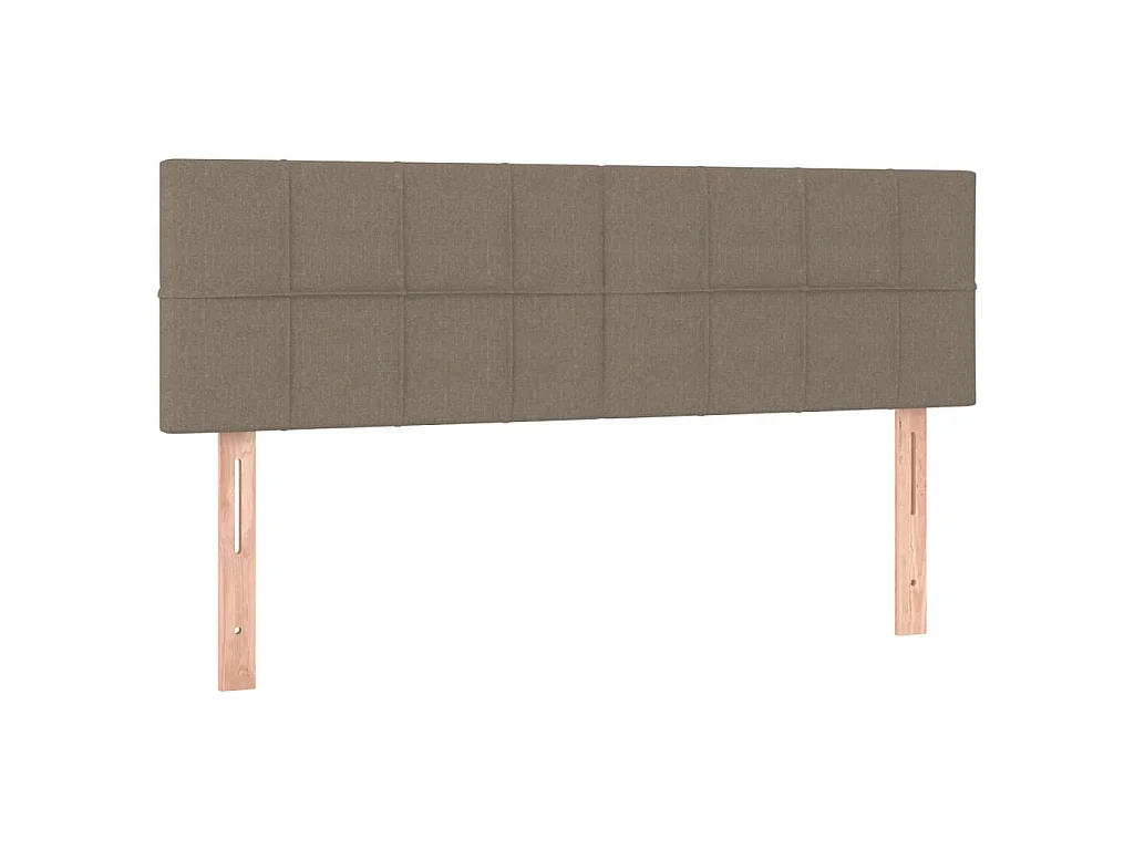 Tête de lit à LED Taupe 144x5x78/88 cm Tissu POI12023 BonneVie Meuble