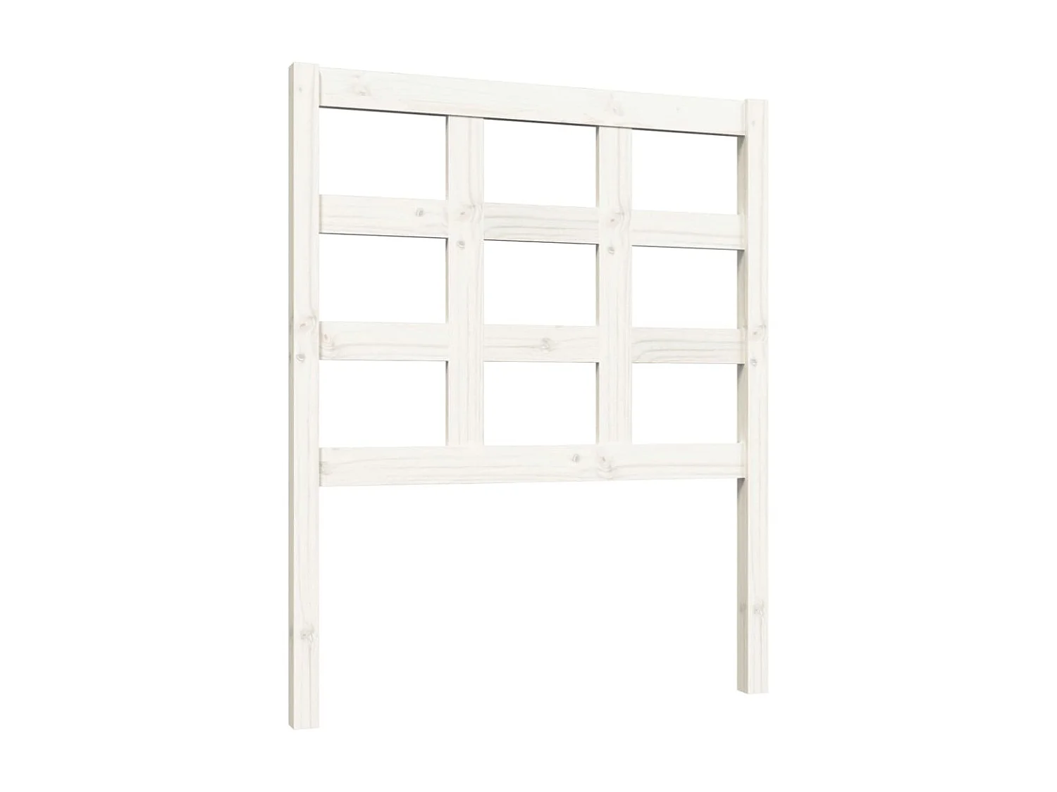 Tête de lit Blanc 80,5x4x100 cm Bois massif de pin POI66225 BonneVie Meuble