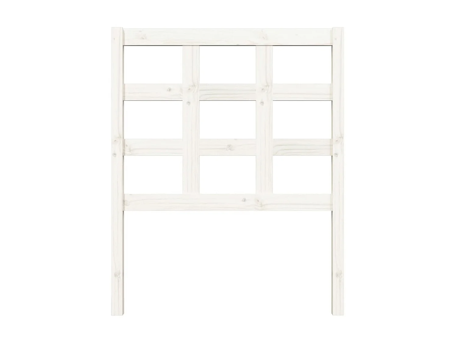 Tête de lit Blanc 80,5x4x100 cm Bois massif de pin POI66225 BonneVie Meuble