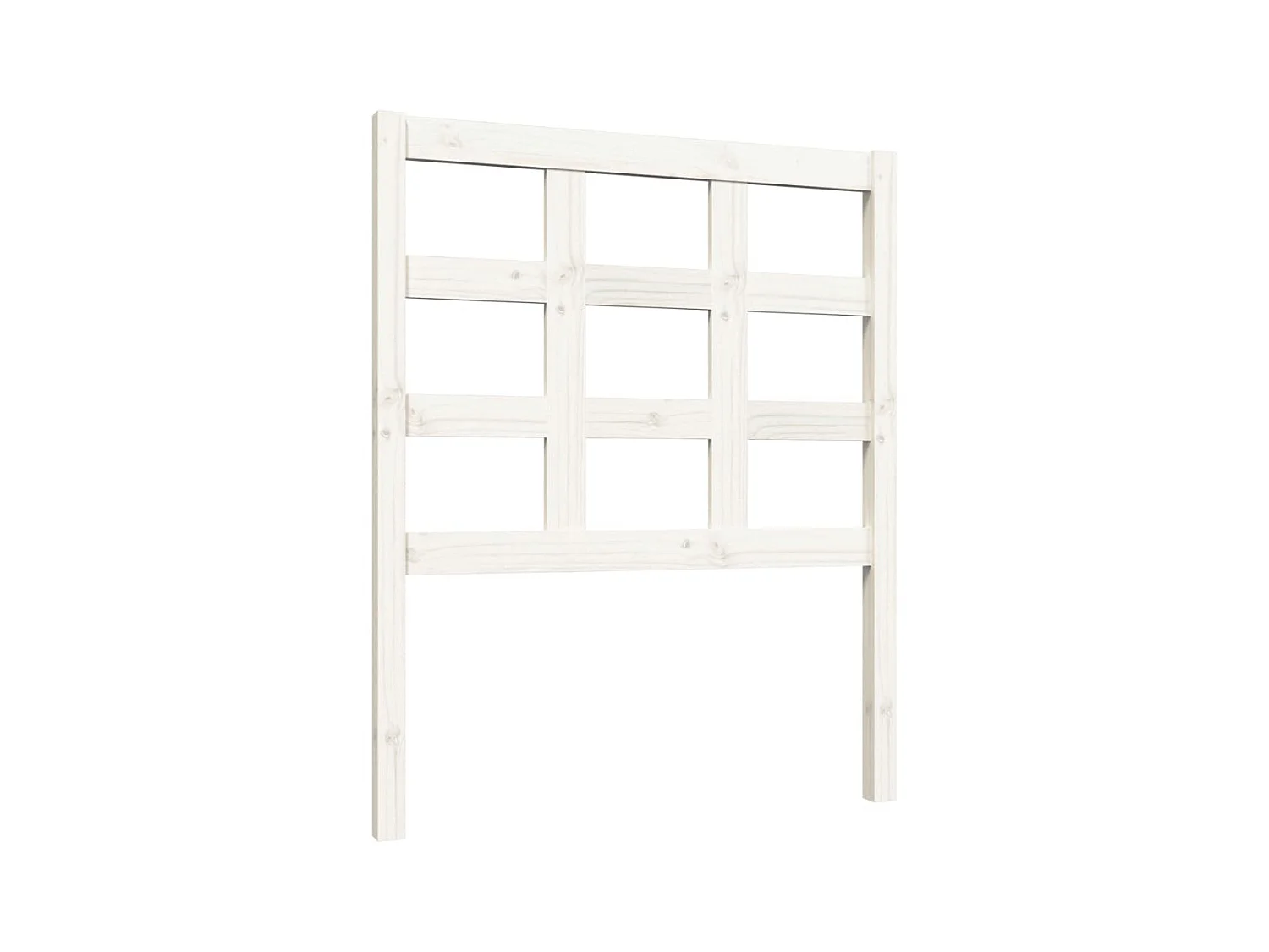 Testiera | Testata del letto per Letto Bianca 80,5x4x100 cm Legno Massello di Pino