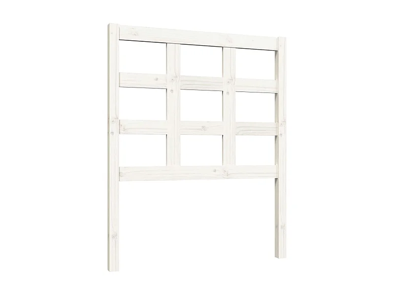 Cabecero de cama madera maciza de pino blanco 80,5x4x100 cm ES12619