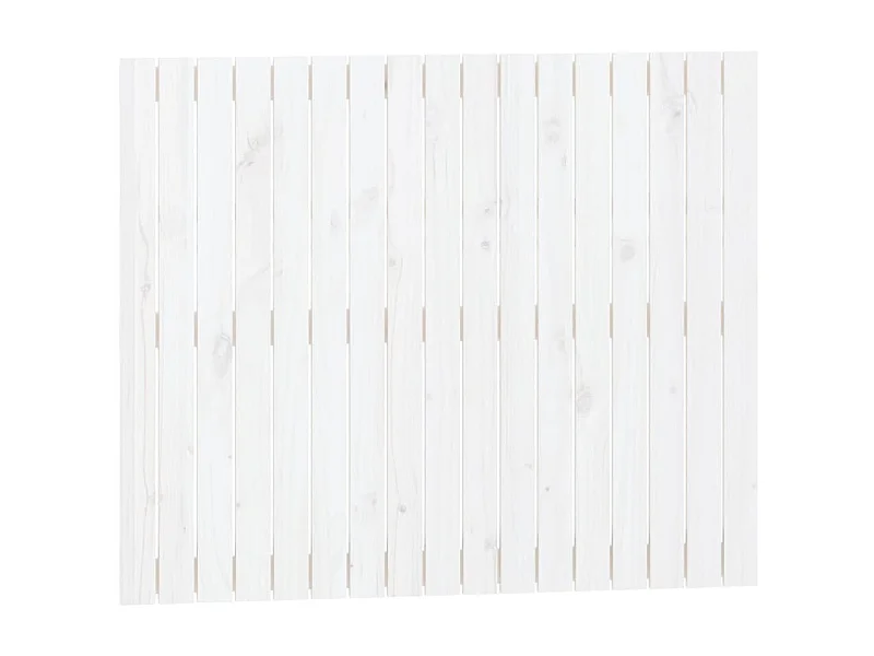 Cabecero de cama de pared madera maciza pino blanco 108x3x90 cm ES64038