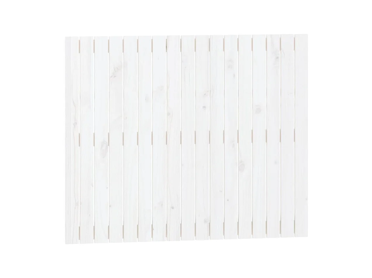 Tête de lit murale Blanc 108x3x90 cm Bois massif de pin POI72628 BonneVie Meuble