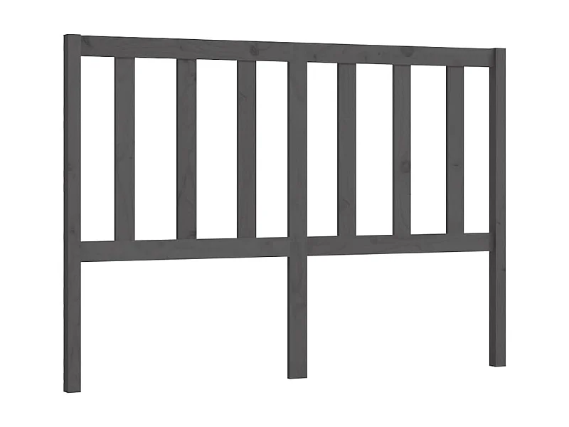Cabeceira de cama 166x4x100 cm pinho maciço cinzento PT807896