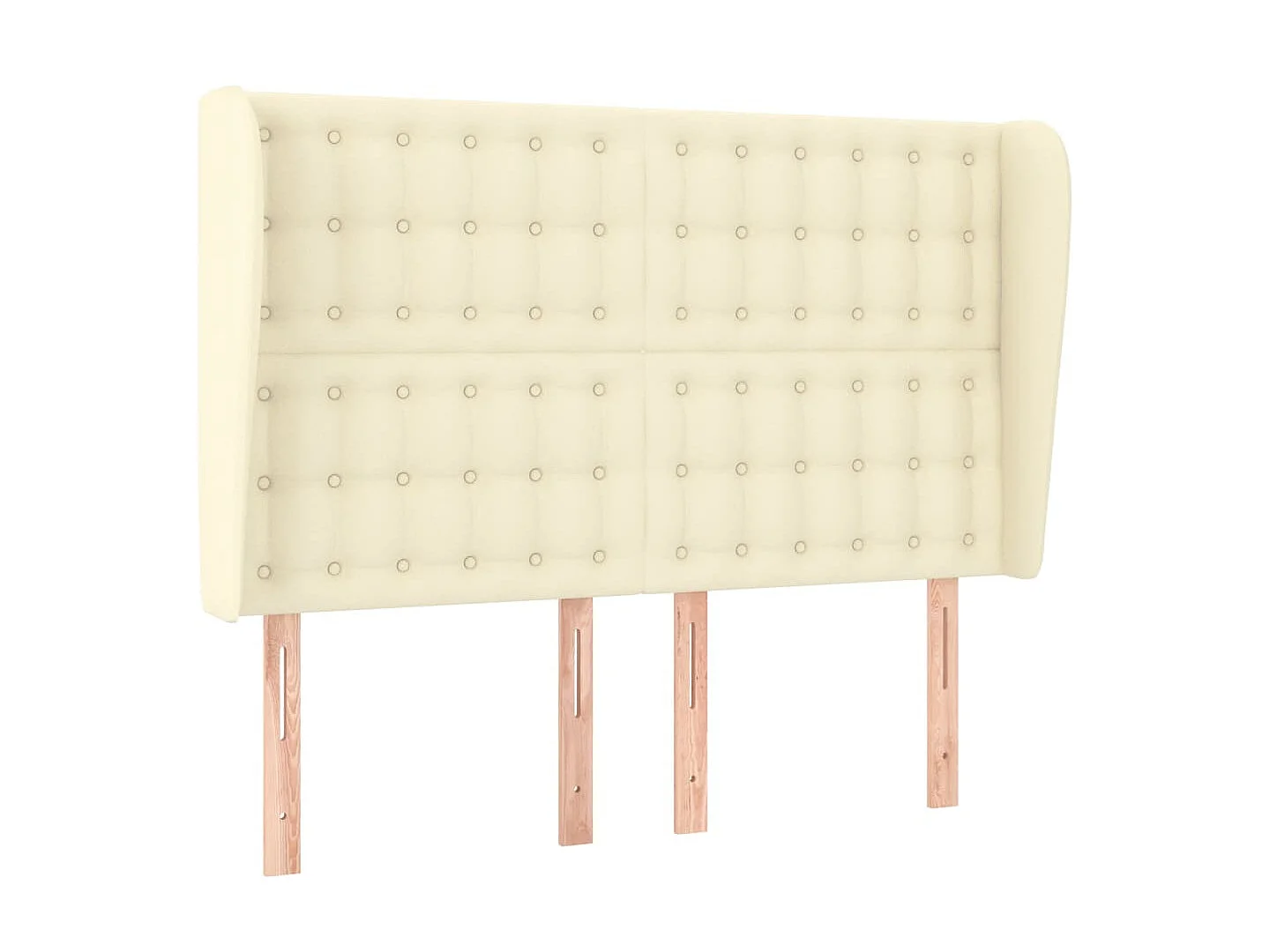 Tête de lit avec oreilles Crème 147x23x118/128 cm Similicuir POI85768 BonneVie Meuble