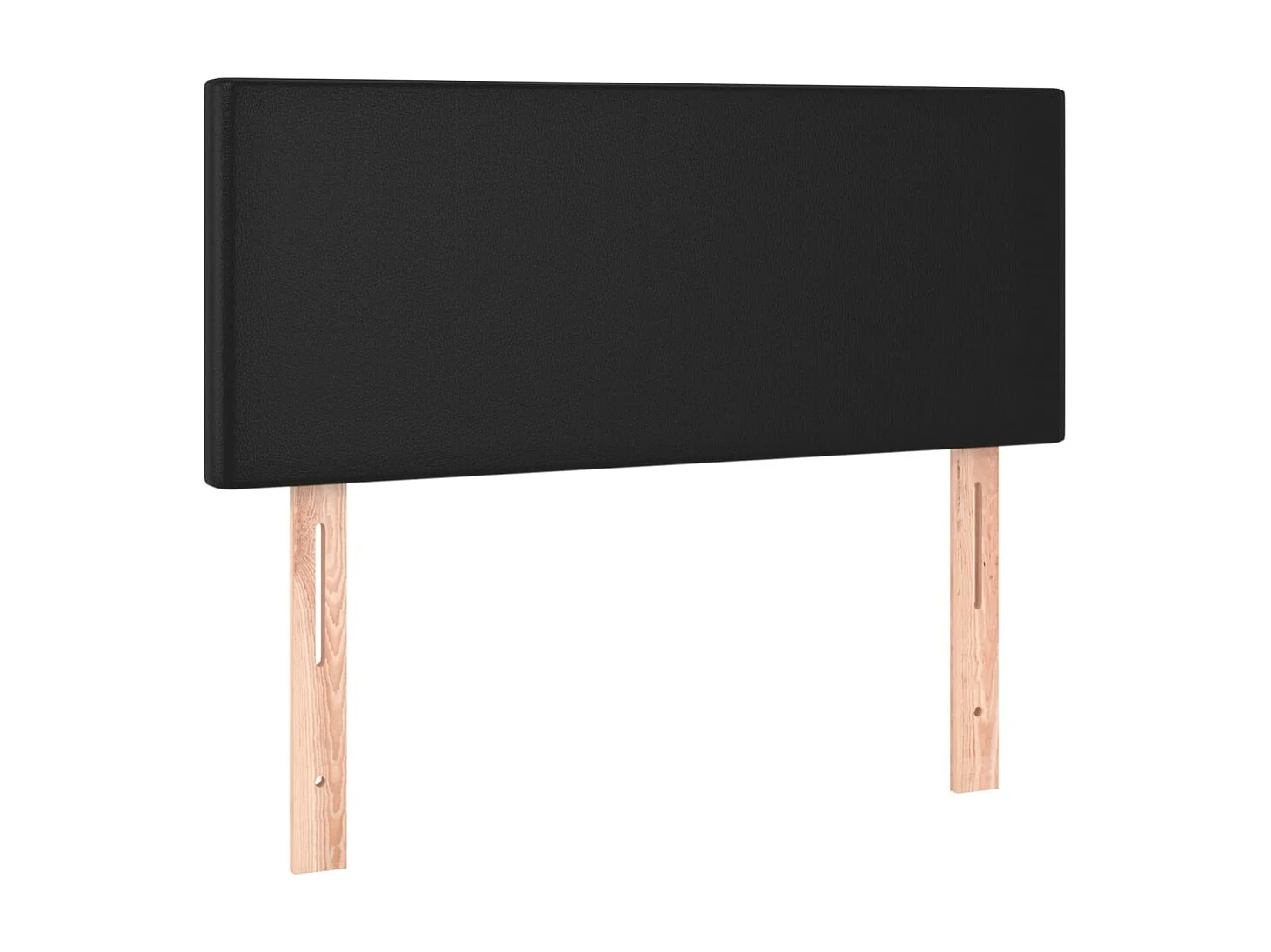 Cabeceira de cama couro artificial 80x5x78/88 cm preto PT720106