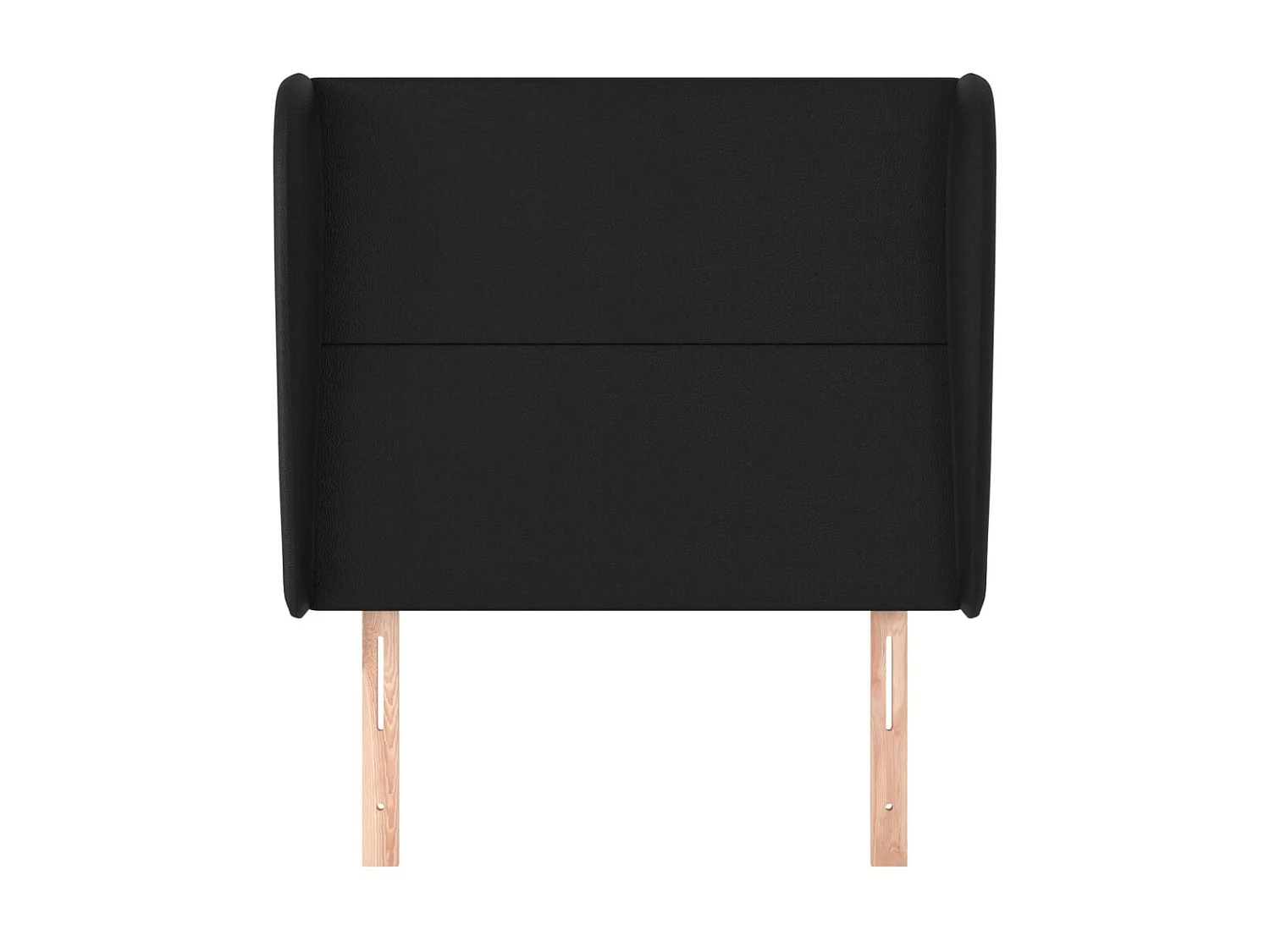 Tête de lit avec oreilles Noir 93x23x118/128 cm Similicuir POI75642 BonneVie Meuble