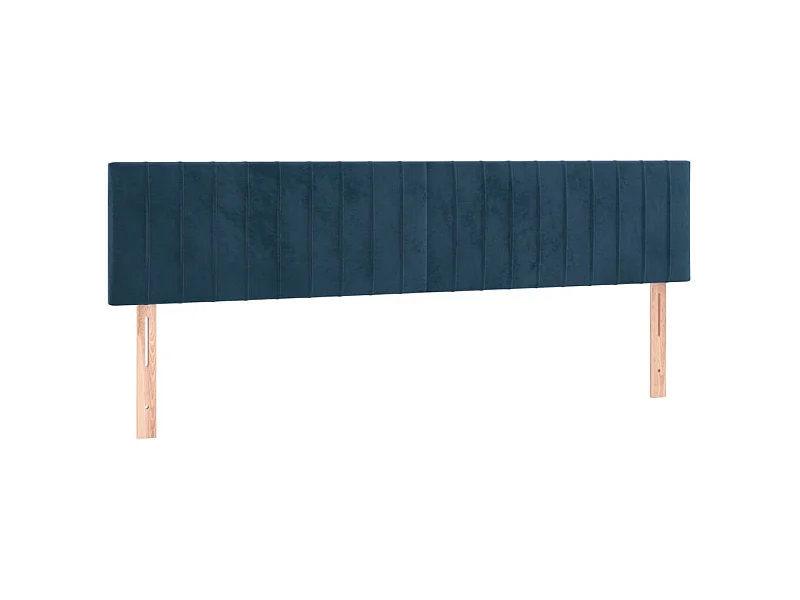 2er-set-Kopfteil,Bettkopfteile Dunkelblau 90x5x78/88 cm Samt -gkd886286