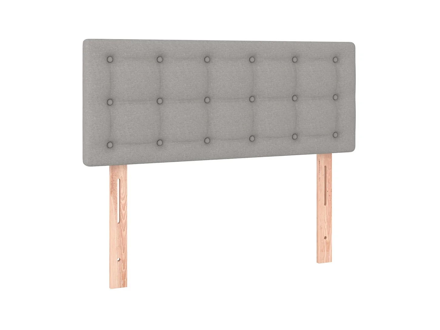 Tête de lit Gris clair 90x5x78/88 cm Tissu POI65886 BonneVie Meuble