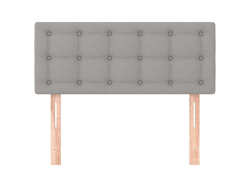 Tête de lit Gris clair 90x5x78/88 cm Tissu POI65886 BonneVie Meuble