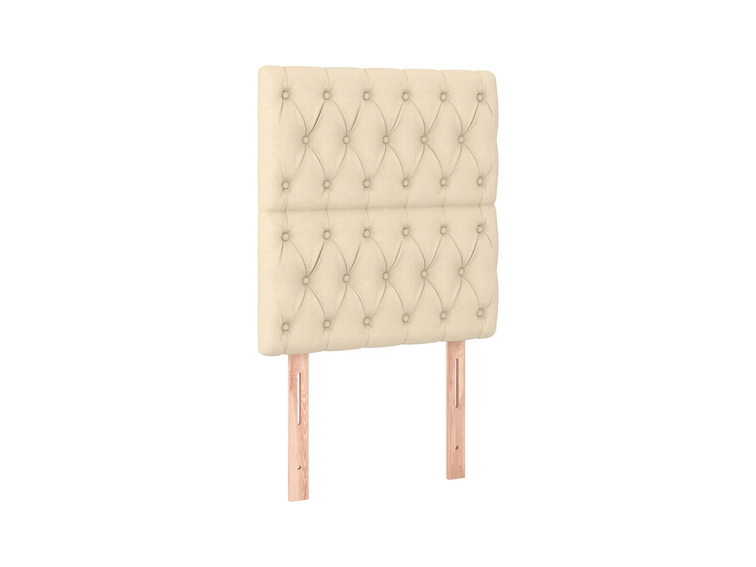 Têtes de lit 2 pcs Crème 80x7x78/88 cm Tissu POI98596 BonneVie Meuble