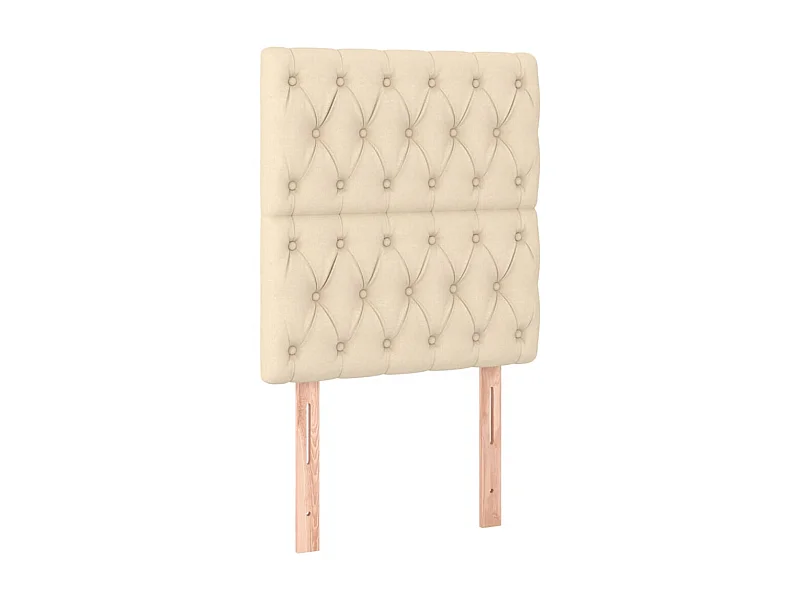 2 Pz Testiera Crema 80 x 7 x 78/88 cm in Tessuto CFW740035