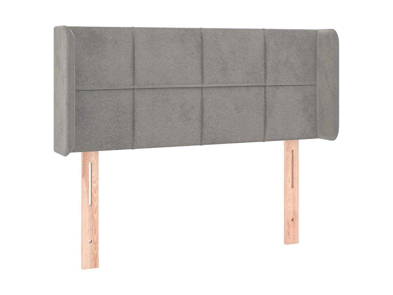 Tête de lit à LED Gris clair 83x16x78/88 cm Velours POI56741 BonneVie Meuble