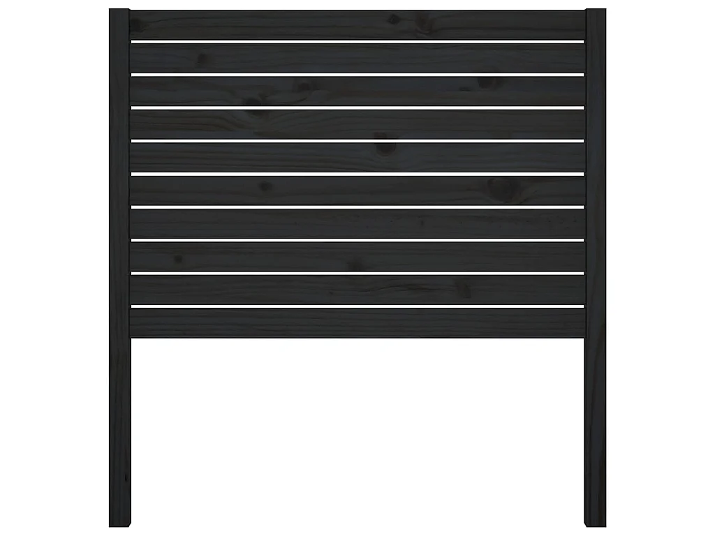 Tête de lit Noir 96x4x100 cm Bois massif de pin POI54372 BonneVie Meuble