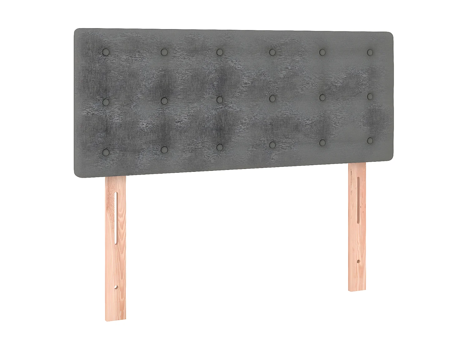 Cabeceira de cama tecido 90x5x78/88 cm cinzento-escuro PT143163