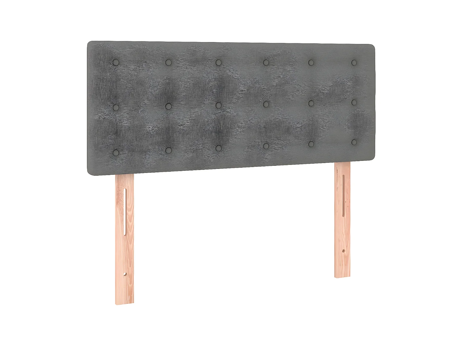 Testiera | Testata del letto Grigio Scuro 90x5x78/88 cm in Tessuto