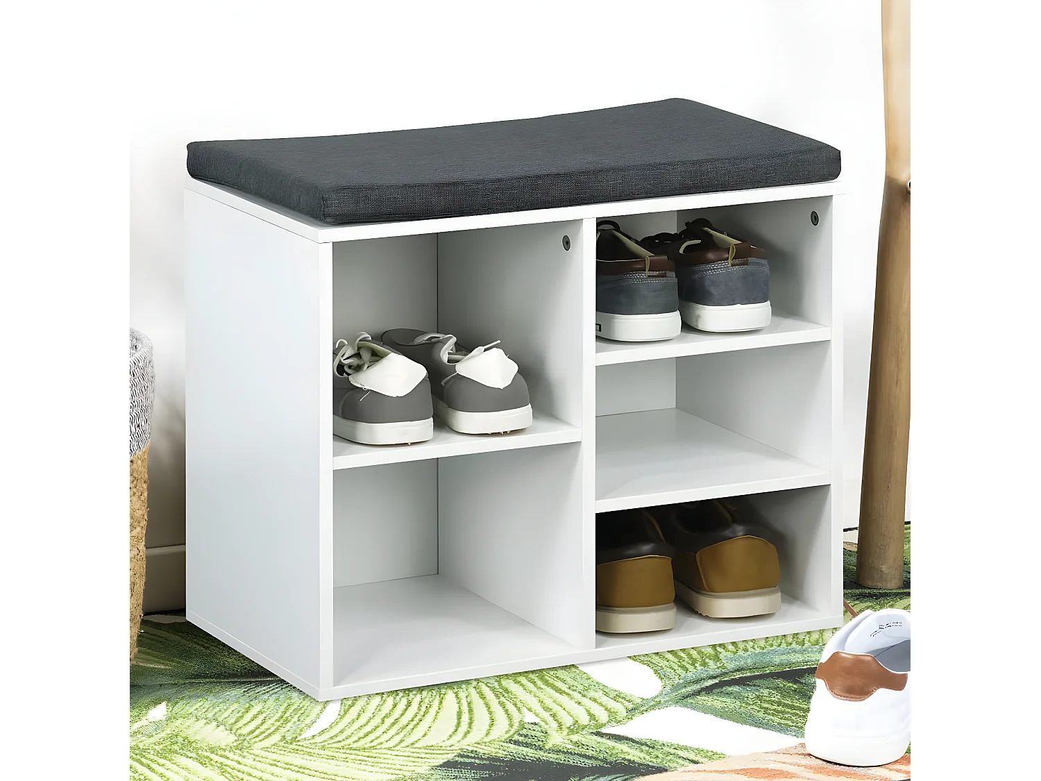 Tête de lit à LED Gris clair 83x16x78/88 cm Velours POI42162 BonneVie Meuble