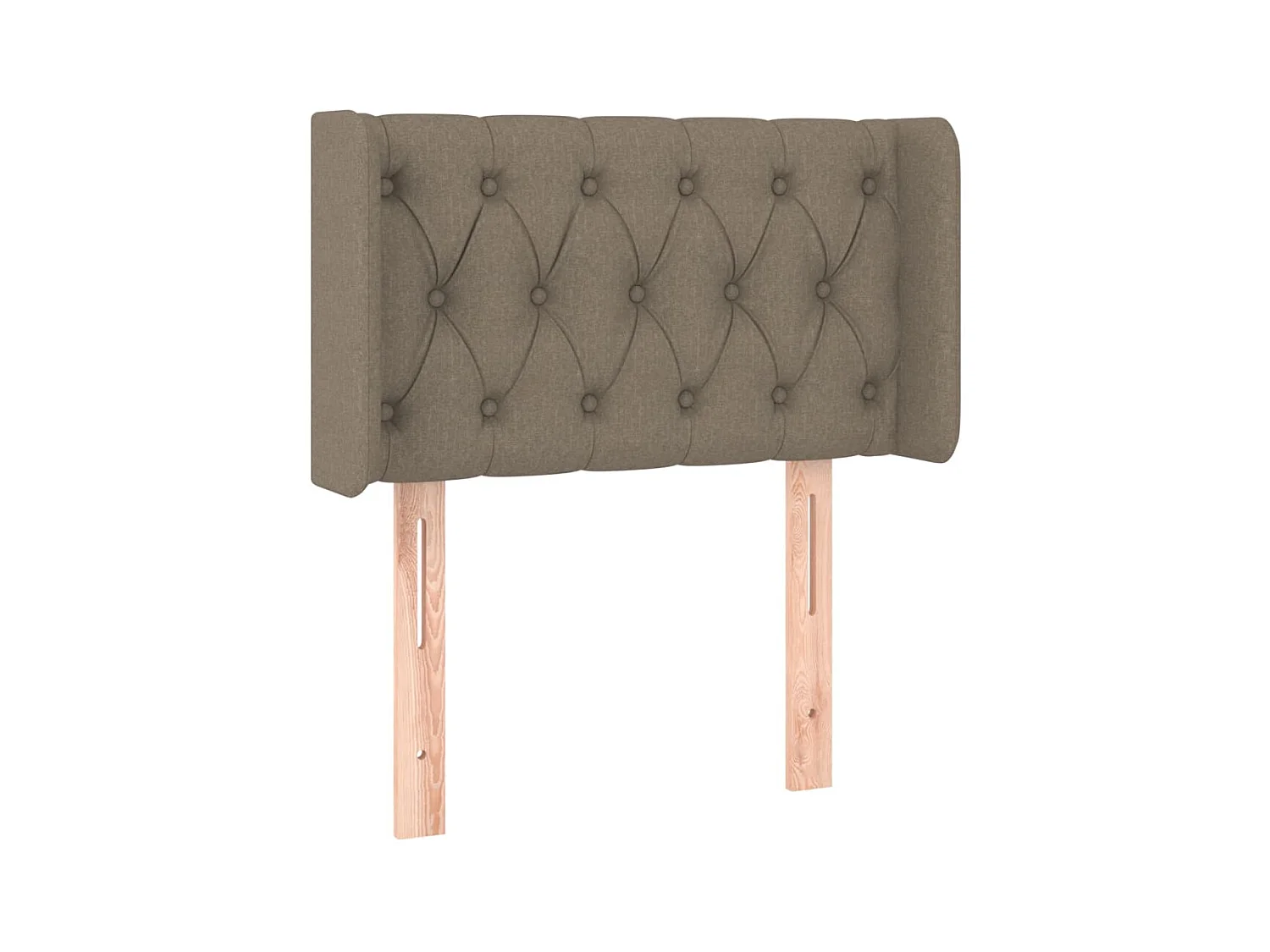 Tête de lit avec oreilles Taupe 83x16x78/88 cm Tissu POI20387 BonneVie Meuble