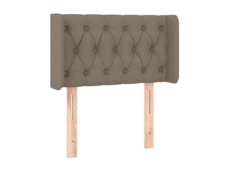 Tête de lit avec oreilles Taupe 83x16x78/88 cm Tissu POI20387 BonneVie Meuble