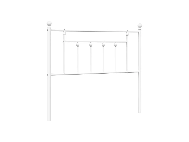 Tête de lit métal blanc 100 cm POI71646 BonneVie Meuble