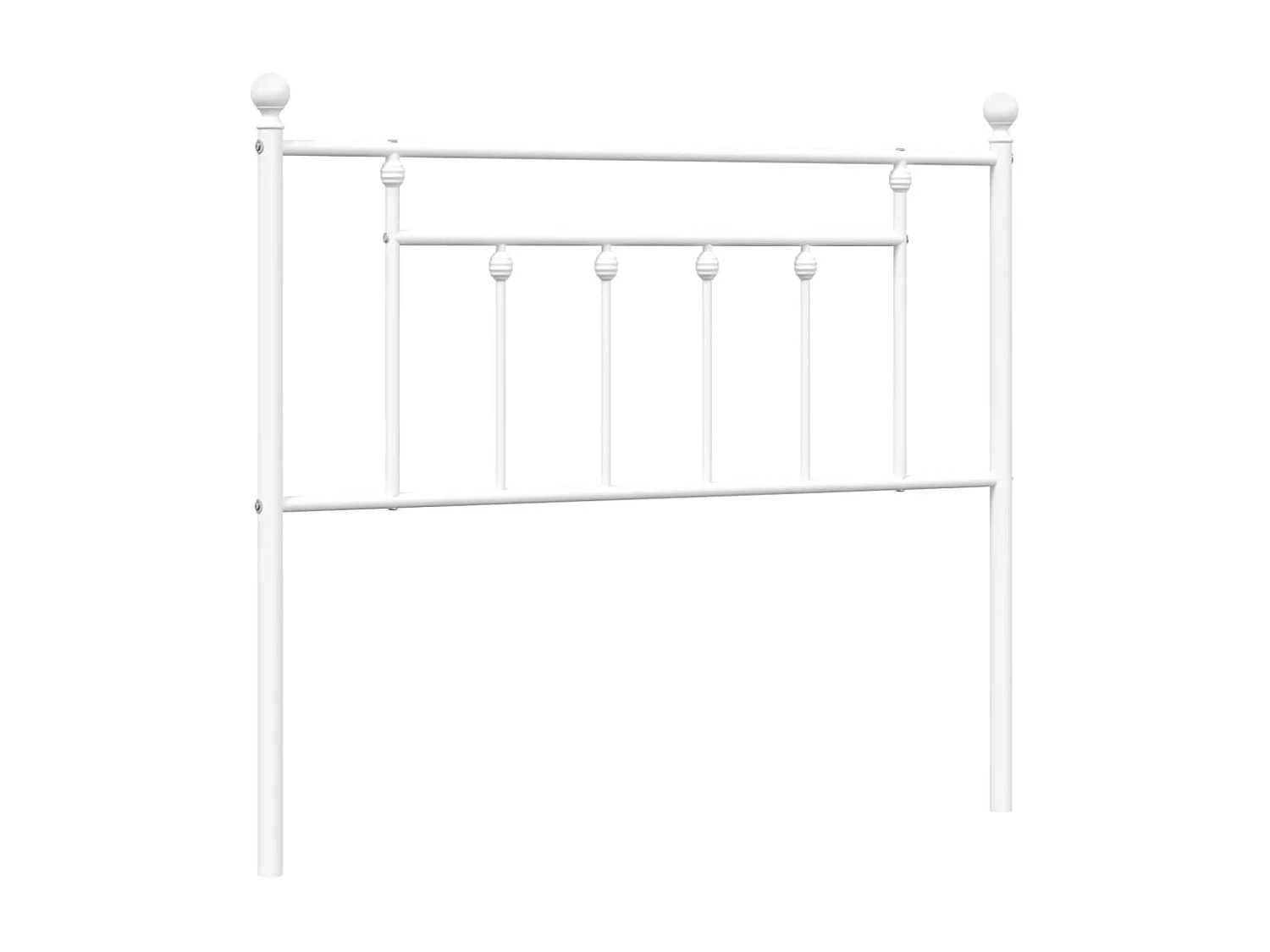 Tête de lit métal blanc 100 cm POI71646 BonneVie Meuble