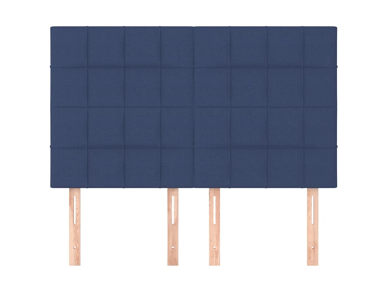 Cabeceros 4 unidades tela azul 72x5x78/88 cm ES94453