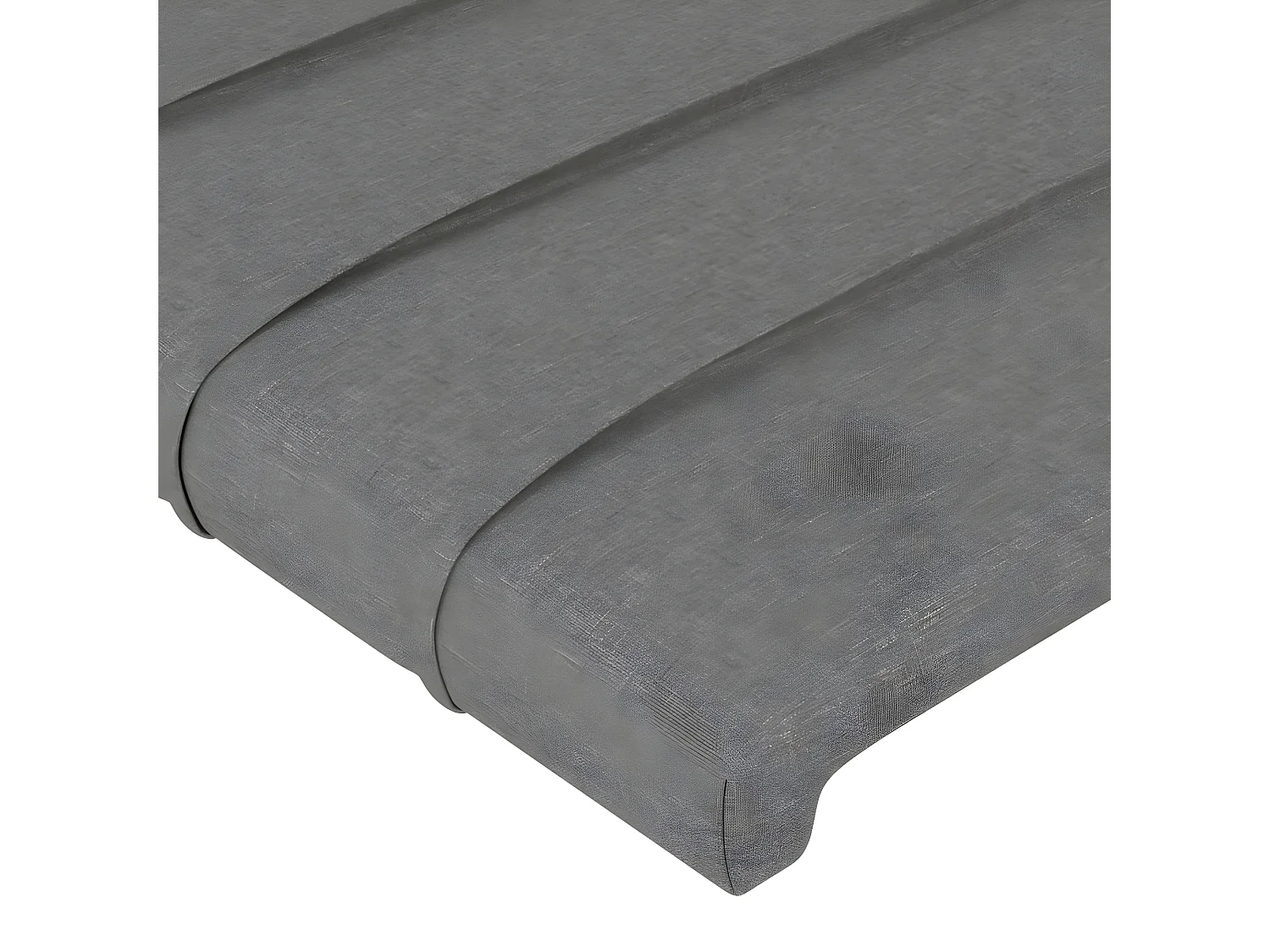 Tête de lit avec oreilles Gris foncé 103x16x78/88 cm Tissu POI89520 BonneVie Meuble