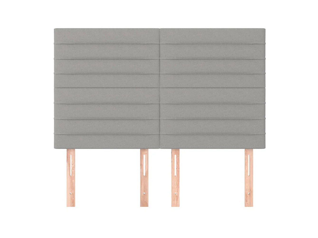 Kopfteil,Bettkopfteile 4 Stk. Hellgrau 72x5x78/88 cm Stoff -gkd101353