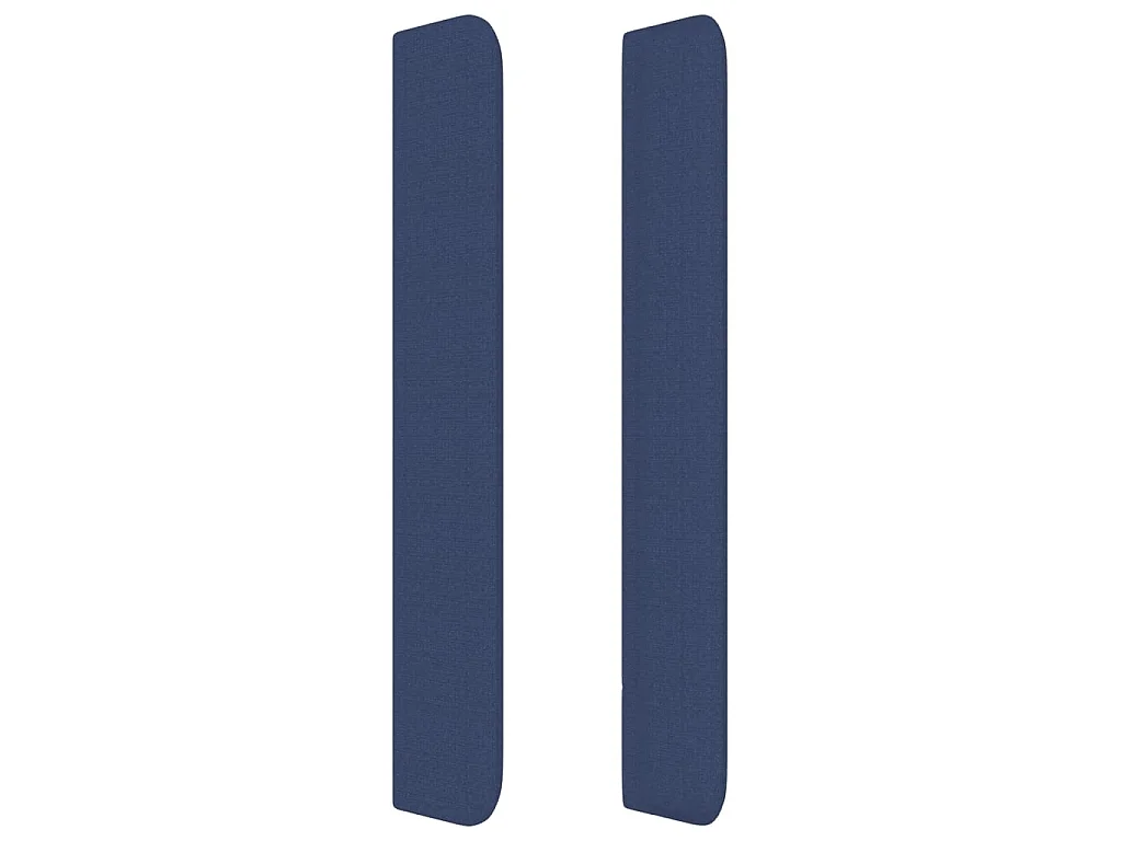 Tête de lit avec oreilles Bleu 203x16x118,128 cm Tissu PEWV50232 BonneVie Meuble