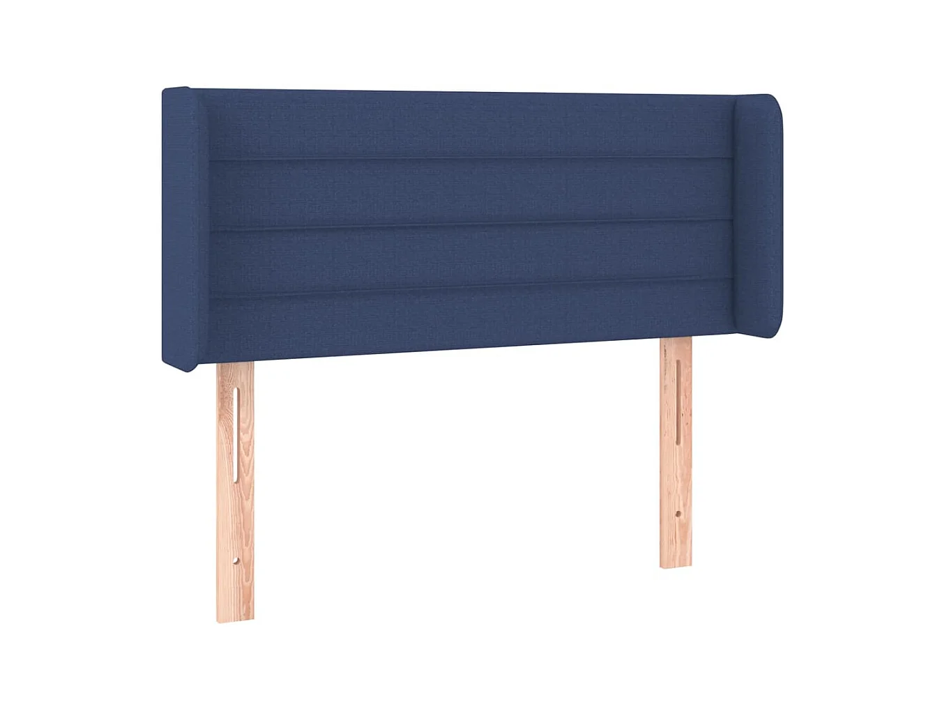 Tête de lit avec oreilles Bleu 93x16x78/88 cm Tissu POI79383 BonneVie Meuble