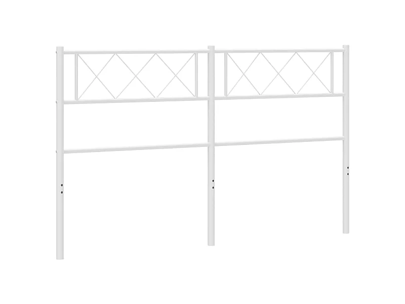 Cabeceira de cama 120 cm metal branco PT206934
