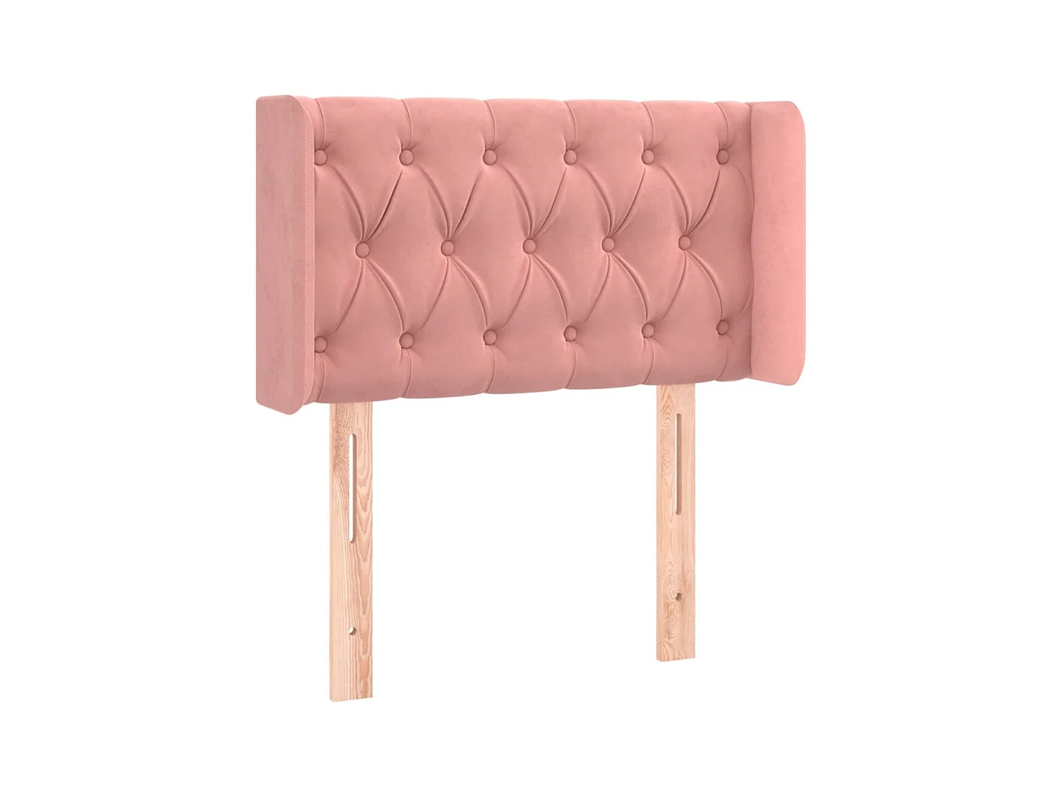 LED Kopfteil,Bettkopfteil Rosa 83x16x78/88 cm Samt -gkd633889