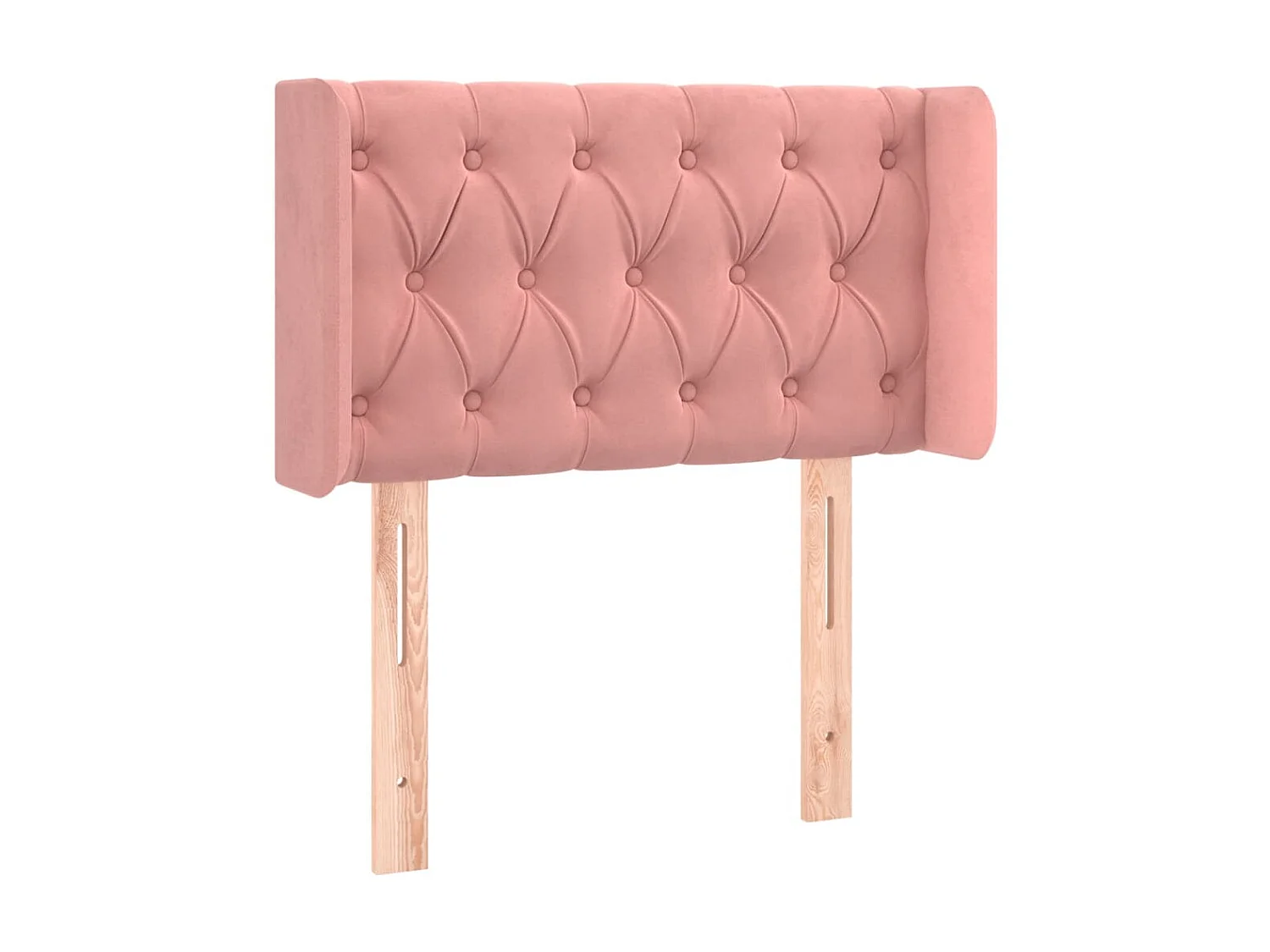 LED Kopfteil,Bettkopfteil Rosa 83x16x78/88 cm Samt -gkd633889