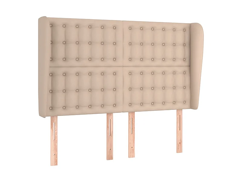 Tête de lit avec oreilles Cappuccino 147x23x118/128 cm POI55825 BonneVie Meuble