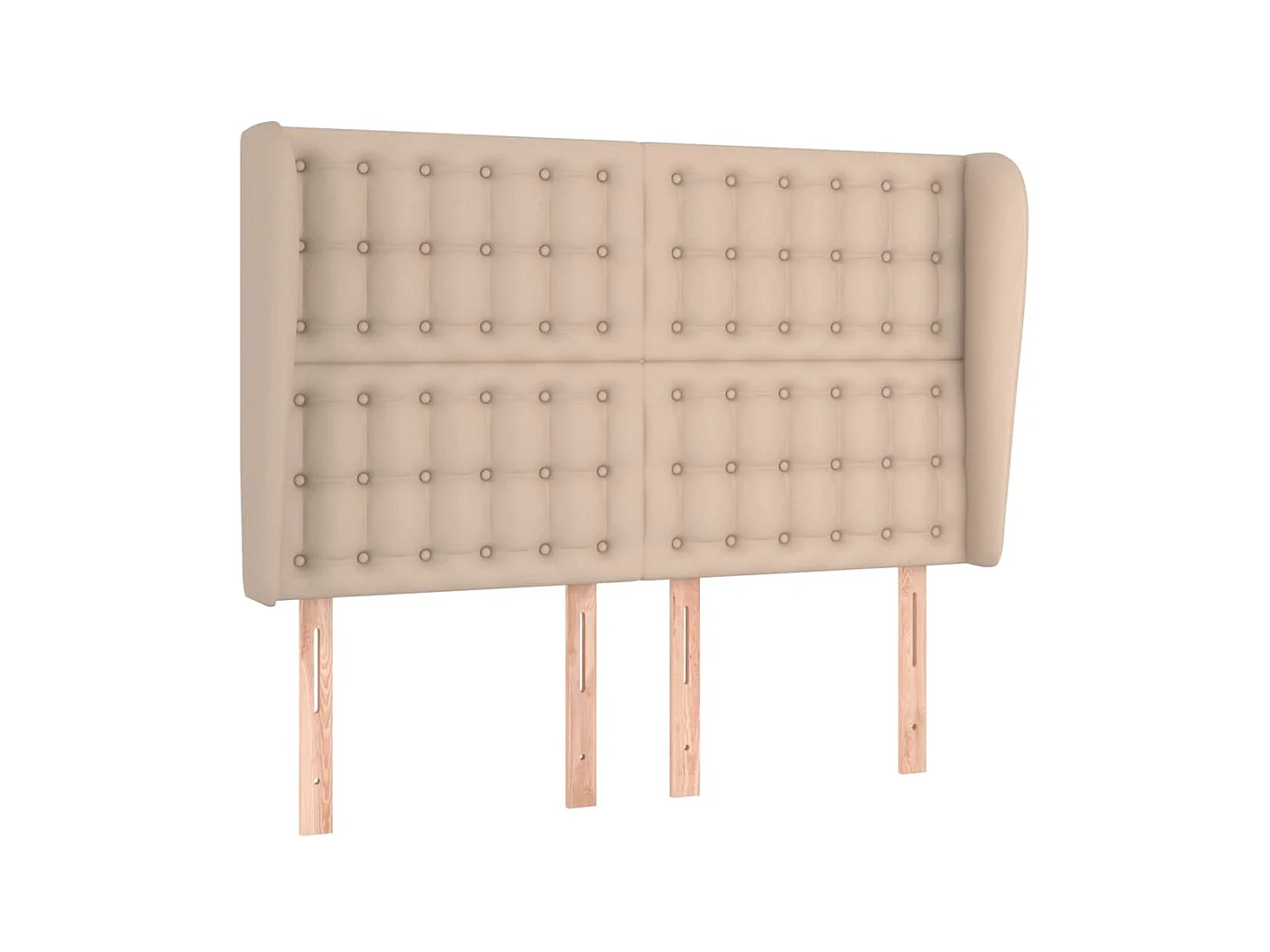 Tête de lit avec oreilles Cappuccino 147x23x118/128 cm POI55825 BonneVie Meuble