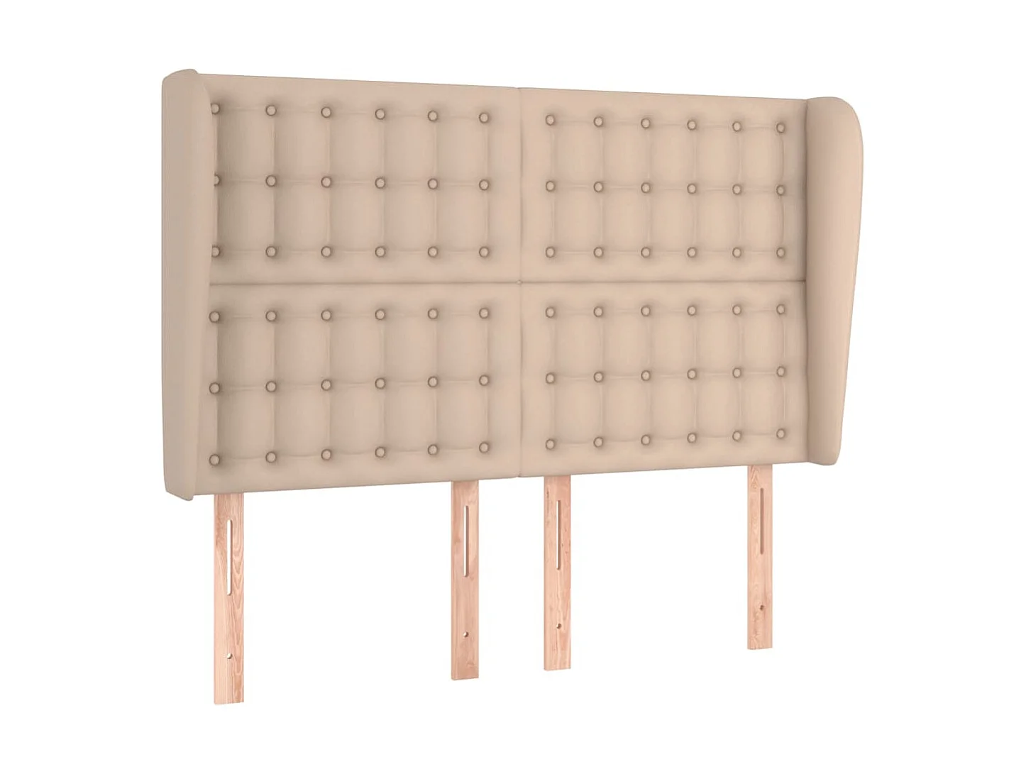 Tête de lit avec oreilles Cappuccino 147x23x118/128 cm POI55825 BonneVie Meuble