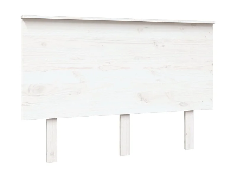 Testiera | Testata del letto per Letto Bianca 124x6x82,5 cm Legno Massello di Pino