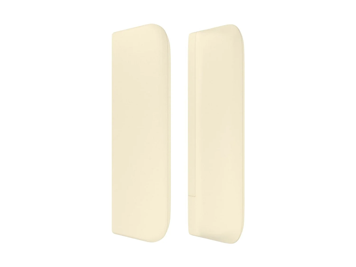 Tête de lit avec oreilles Crème 183x16x78/88 cm Similicuir POI72530 BonneVie Meuble