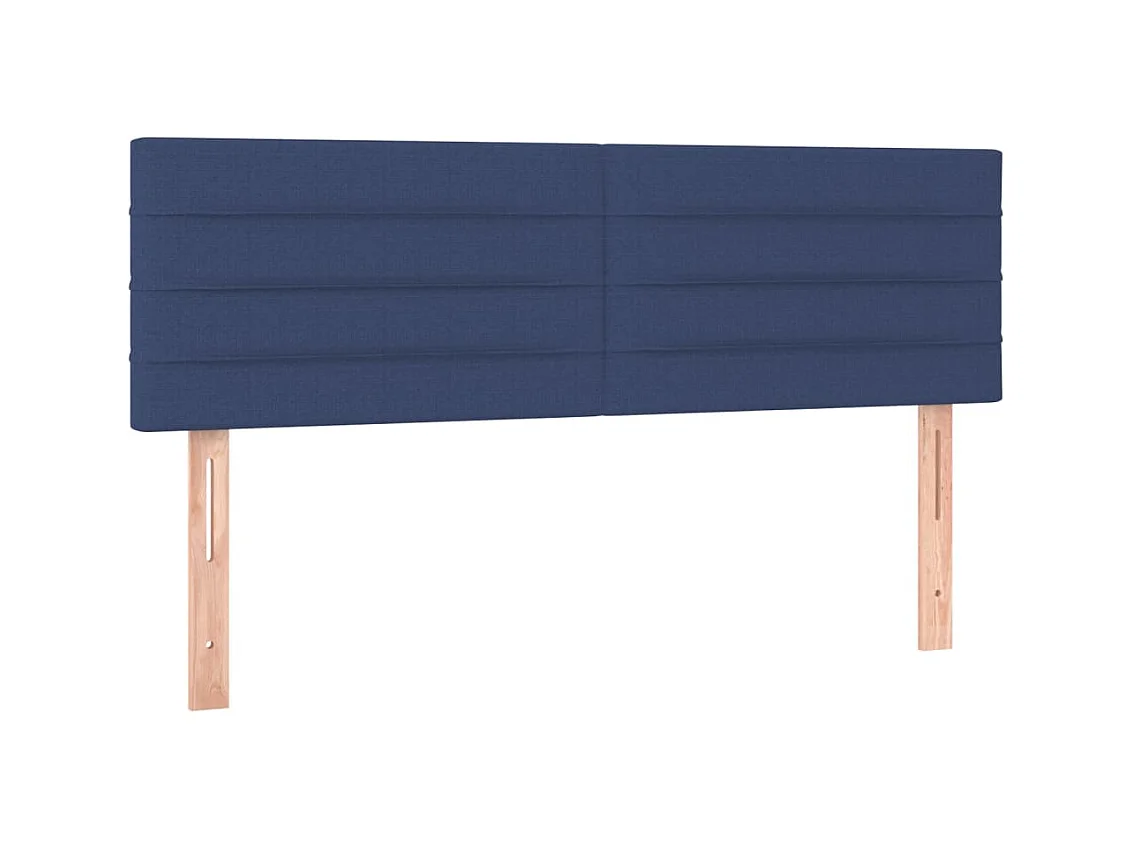 Têtes de lit 2 pcs Bleu 72x5x78/88 cm Tissu POI84952 BonneVie Meuble