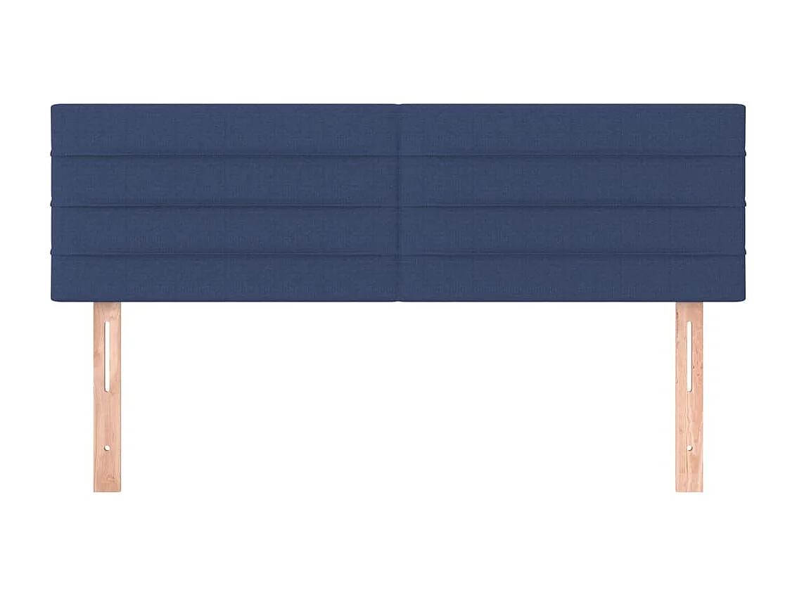 Têtes de lit 2 pcs Bleu 72x5x78/88 cm Tissu POI84952 BonneVie Meuble