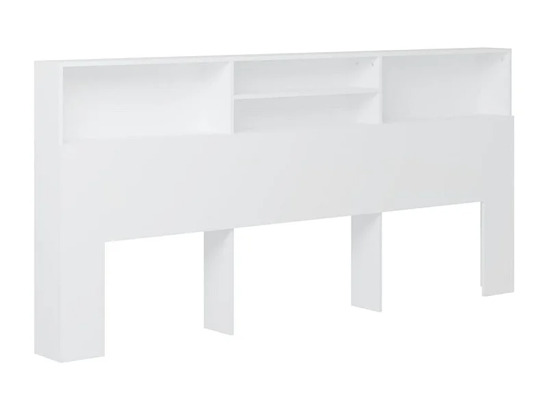 Cabeceira de cama com armário 220x19x103,5 cm branco PT410002
