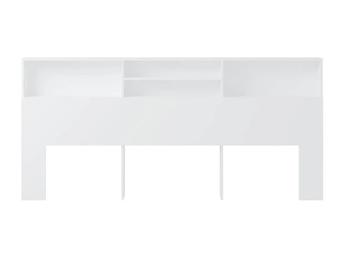 Cabeceira de cama com armário 220x19x103,5 cm branco PT410002