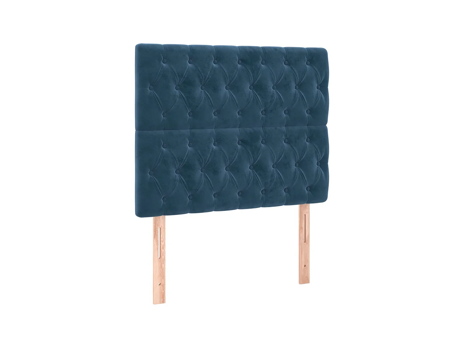 Têtes de lit 2 pcs Bleu foncé 100x7x78/88 cm Velours POI55446 BonneVie Meuble