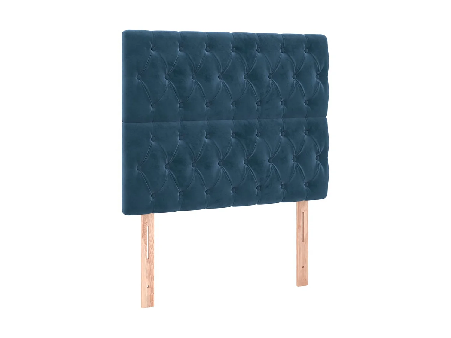 Têtes de lit 2 pcs Bleu foncé 100x7x78/88 cm Velours POI55446 BonneVie Meuble