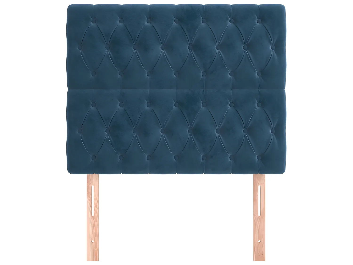 Têtes de lit 2 pcs Bleu foncé 100x7x78/88 cm Velours POI55446 BonneVie Meuble