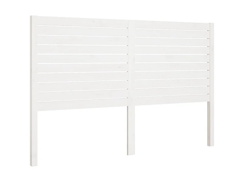 Cabeceira de cama 166x4x100 cm pinho maciço branco PT177639
