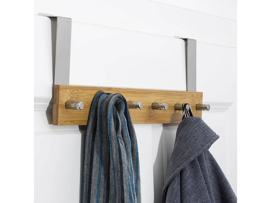 Tête de lit à LED Marron foncé 90x5x118/128 cm Tissu POI50984 BonneVie Meuble