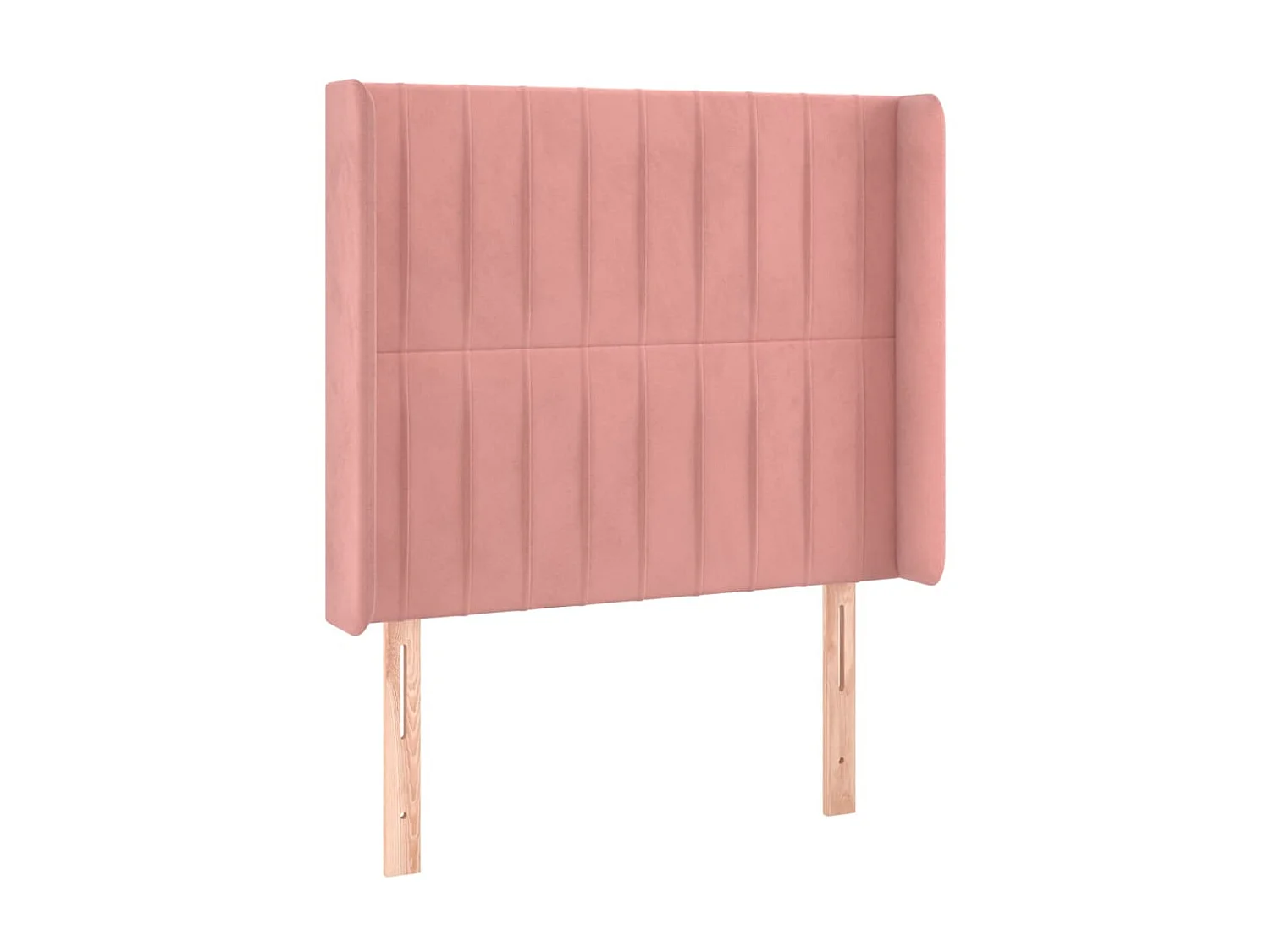 Tête de lit avec oreilles Rose 83x16x118/128 cm Velours POI18087 BonneVie Meuble