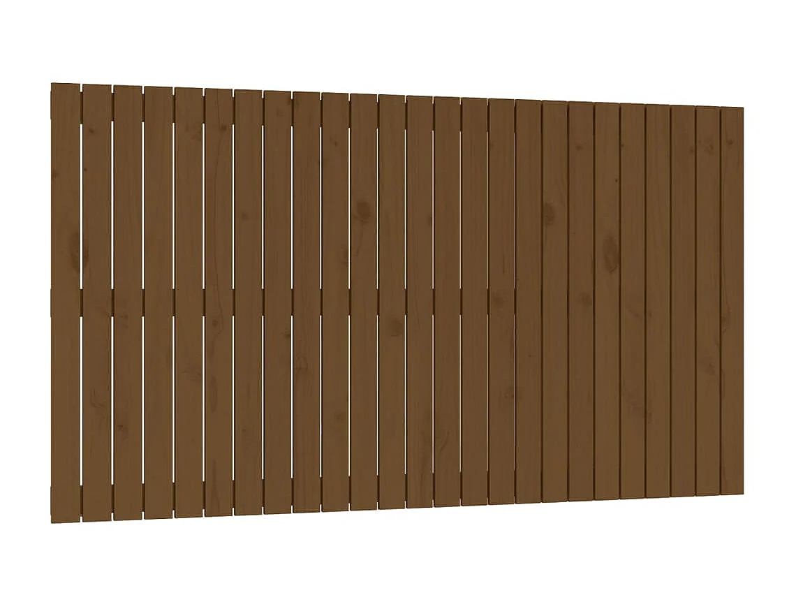 Cabeceira de parede 159,5x3x90 cm pinho maciço castanho-mel PT921107